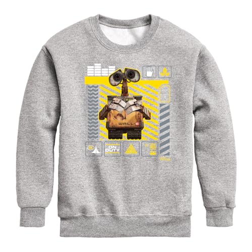 Disney Wall-E - Icon Grid - Toddler & Youth Crewneck Fleece Sweatshirt