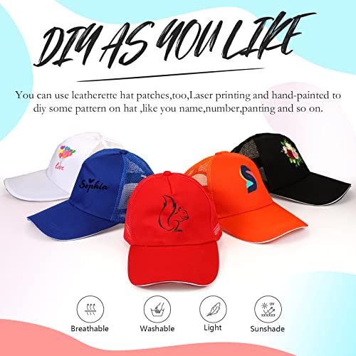 Image of Didaey 50 Pcs Blank Trucker Hats Bulk Unisex Sublimation Hat Baseball Cap Trucker Cap with Adjustable Snapback for Men Women