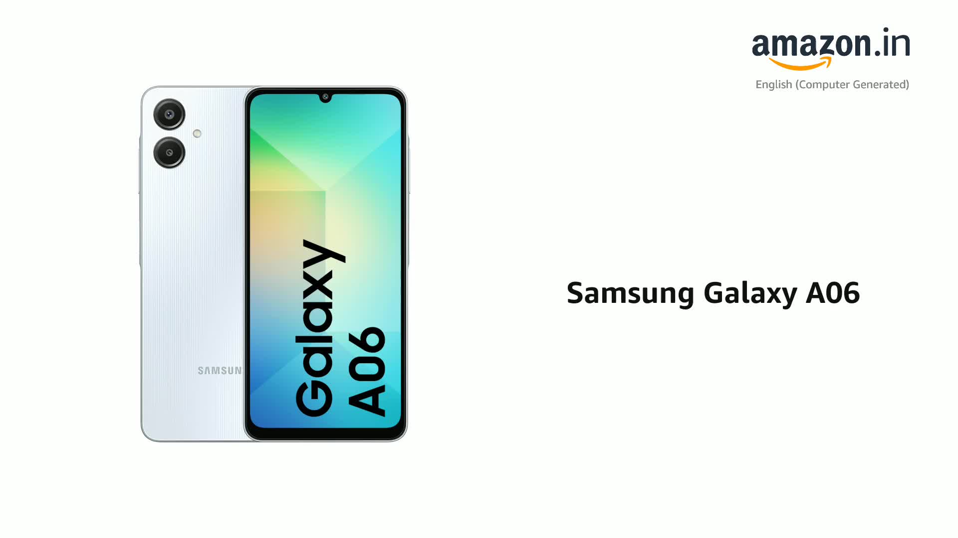 Samsung Galaxy A06 (Light Blue, 4GB RAM, 128GB Storage)| 50 MP