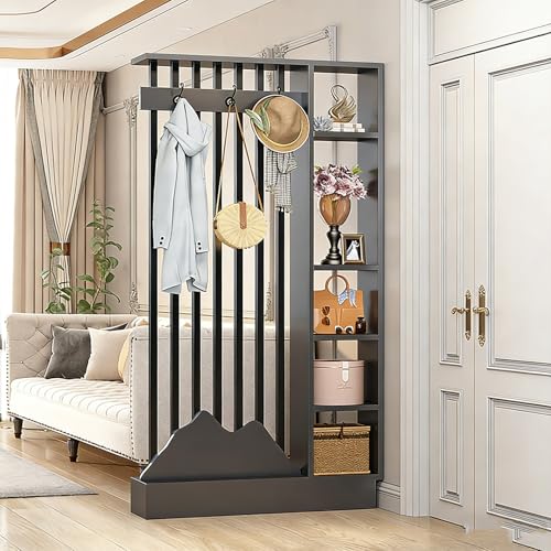 ���_���Ȏ������Ԏd�؂�E�H�[���A���[�I�ƃR�[�g�t�b�N�t���̃I�[�v���^�C�v�ؐ��G���g�����X�p�[�e�[�V�����B�ƒ��I�t�B�X��ԂɓK���Ă��܂��B(K,140cm/55.1in)