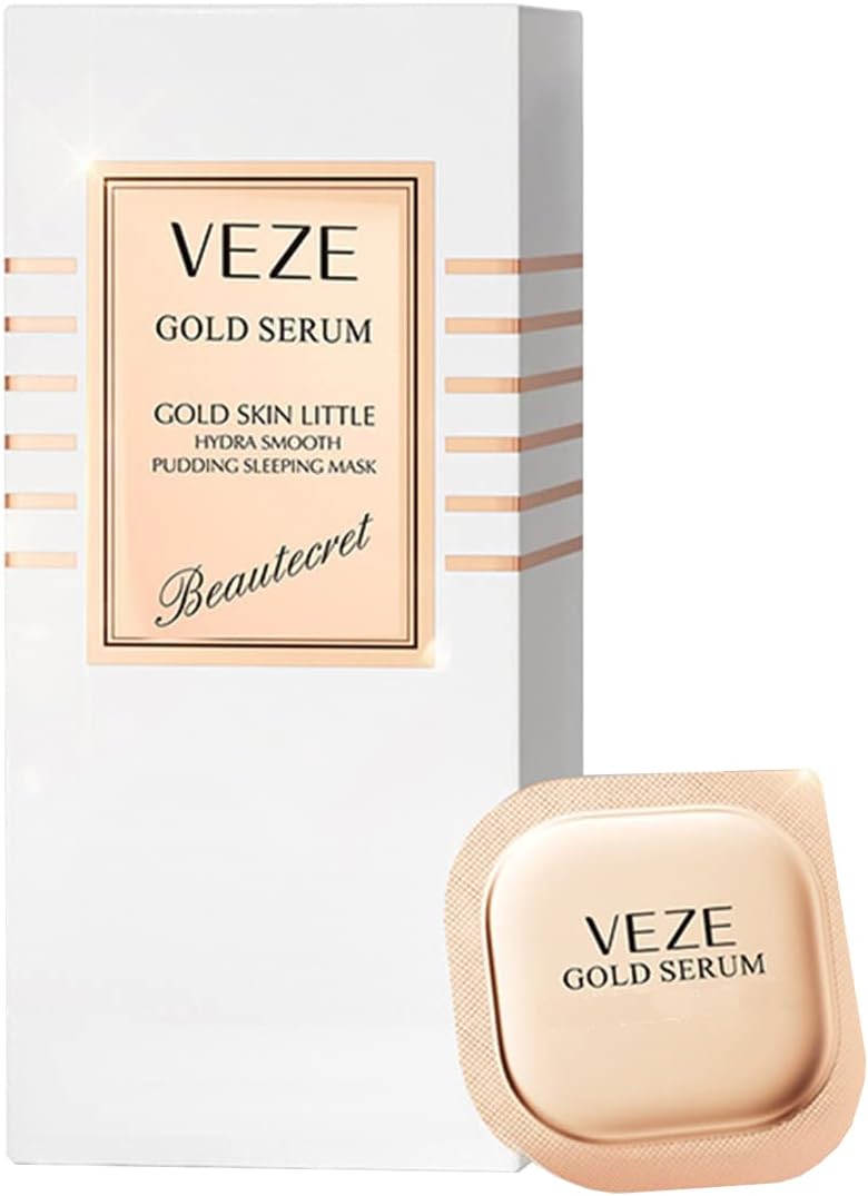 VENZEN Gold Serum Hydra Smooth Pudding Sleeping Mask Beautecret Moisturizing Hydrating Body Skin 7.5g x 6pcs