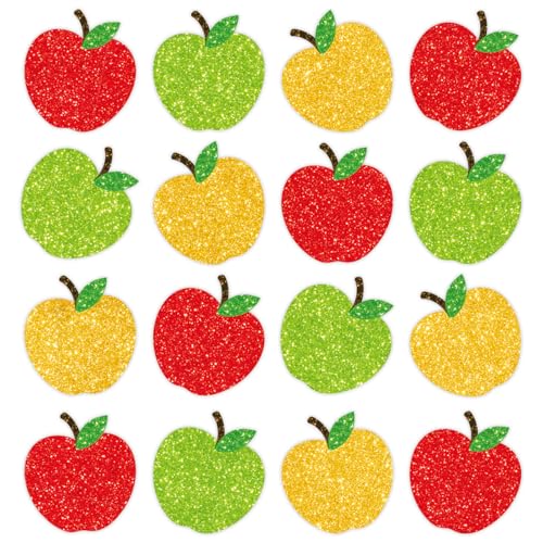 16 Imánes Decorativos de Manzana Rojo Amarillo Verde
