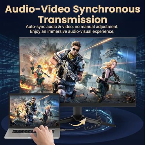 Image of Verilux HDMI Cable 2.1 with Spring, 8k@60Hz, 4k@144Hz, 2K@144Hz UHD Resolution, HDMI 2.1 Cable Supports Audio & Video for Synchronous Transmission for Monitors Gimbals and Video Use