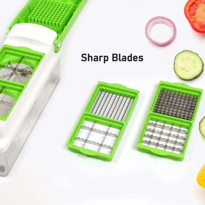 Multi-function Vegetable Chopper, Slicer, Dicer, Stainless Steel with Anti-rust Coated Sharp Blades