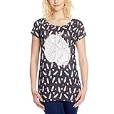 Cinderella Damen Girlie Shirt Dancing Shoes Loose Fit Disney von Elbenwald schwarz - XS