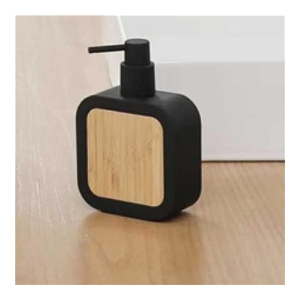SoapDispenser Seifenspender Badezimmer Schwarzer quadratischer leerer Flaschenspender mit Pumpe Waschmittel Handseife Duschgel Lotion Lotion
