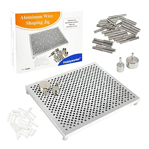 The Hobbyworker Wire Bending Jig,Wire Jig Includes 30 Metal pegs for Jewelry Making Tools and Wire Wrapping Supplies