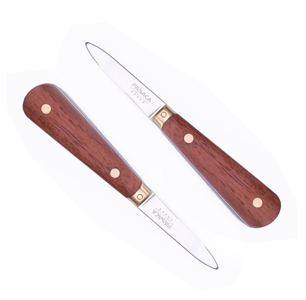 Stainless Steel Oyster Knife with Wood Handle for Opening Shell Tool Oysters Scallops Seafood knife 2pcs with Gift Package