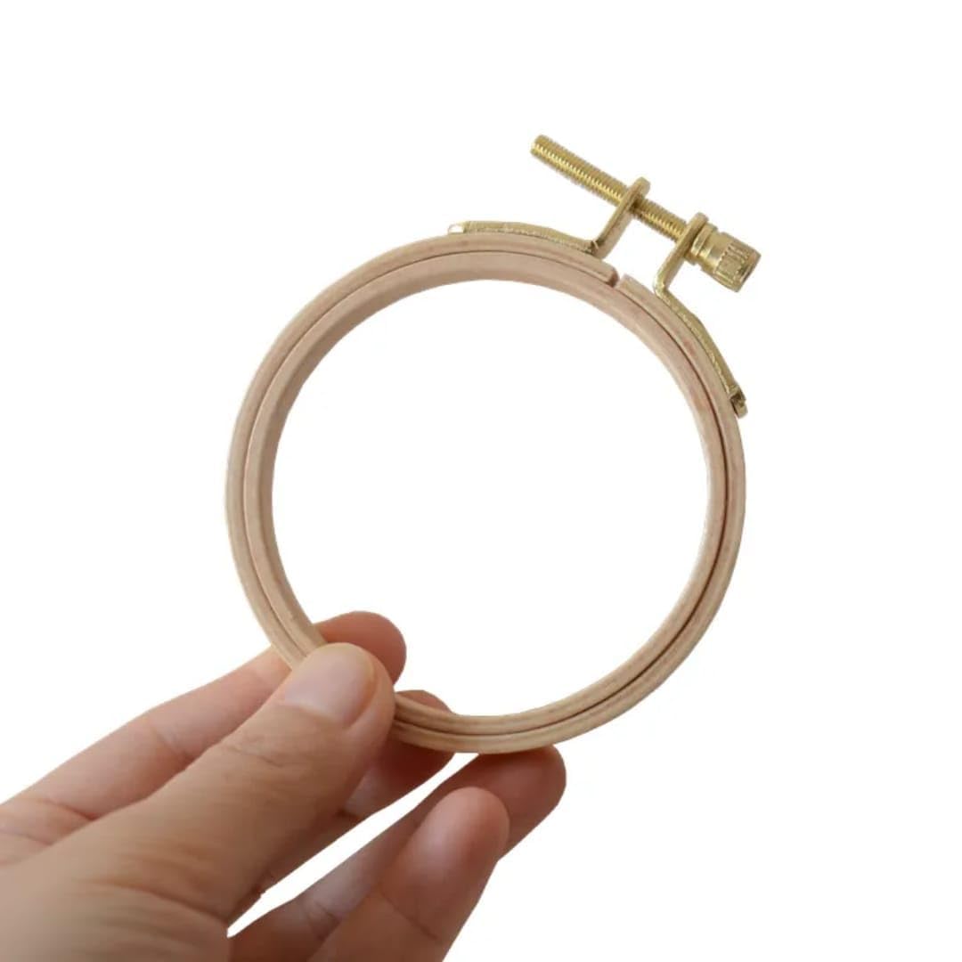 JAGMOOLYA Products 4 INCH Wooden Embroidery Hoop Ring for Cross Stitch, Fabric Painting & Embroidery Work – Adjustable Round Frame ( Pack of 2)-image-29