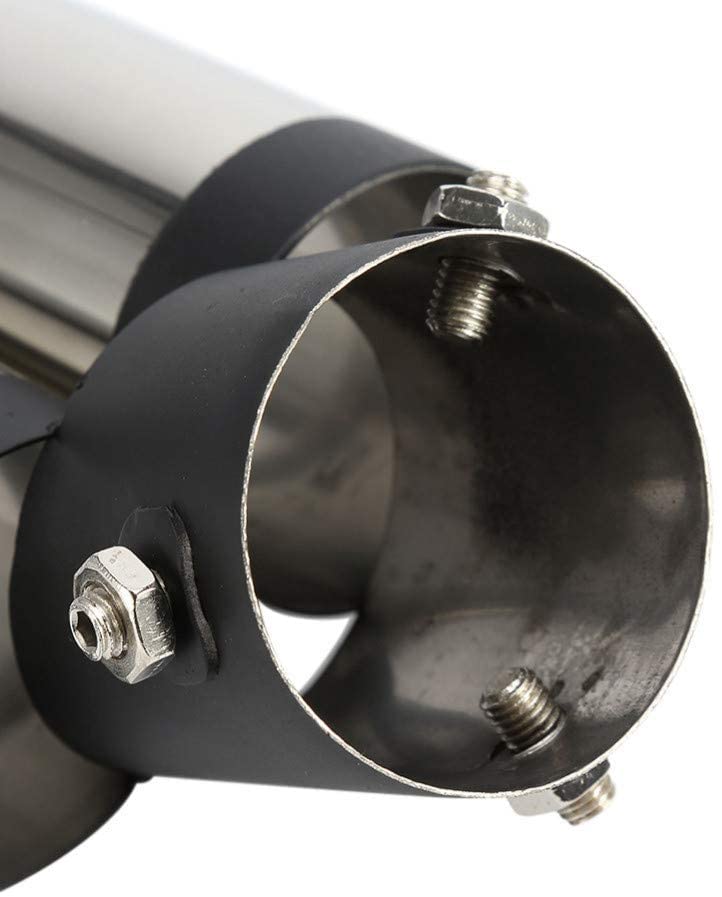 Amazon | SJZC 車のテールパイプ車のデュアルエキゾーム60mm二重