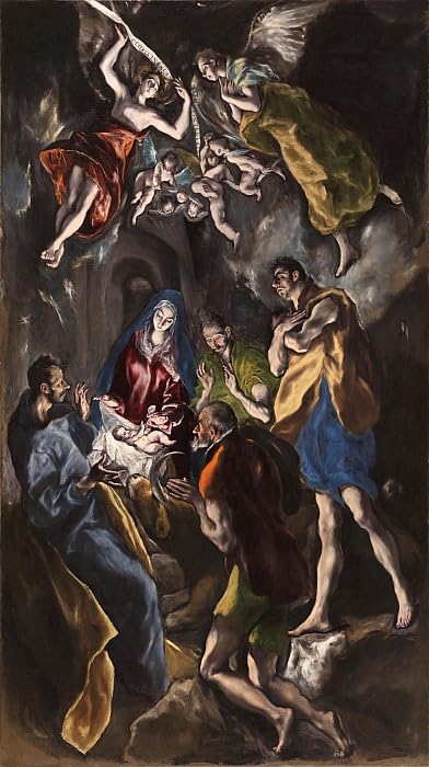Peinture pour décoration salon l'Adoration des bergers d'El Greco