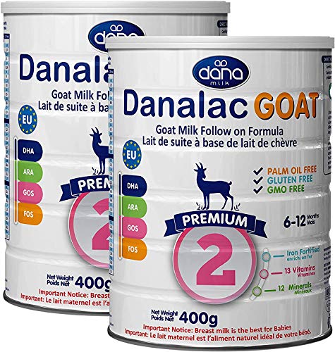 Danalac Étape 2 Lait de Chèvre Formule de Suite en Poudre pour 6-12 Mois Bébés 400 g 1 Unité Cover