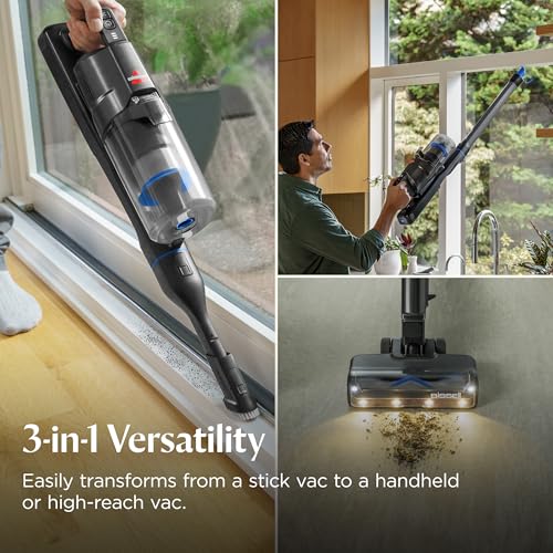 Image of Bissell PowerClean FurGuard 280W Self-Standing Cordless Vacuum w /Self-Cleaning Brush Roll, Strong Suction, Removeable Battery, Wall Mount, Upholstery Tool & Bright Headlights