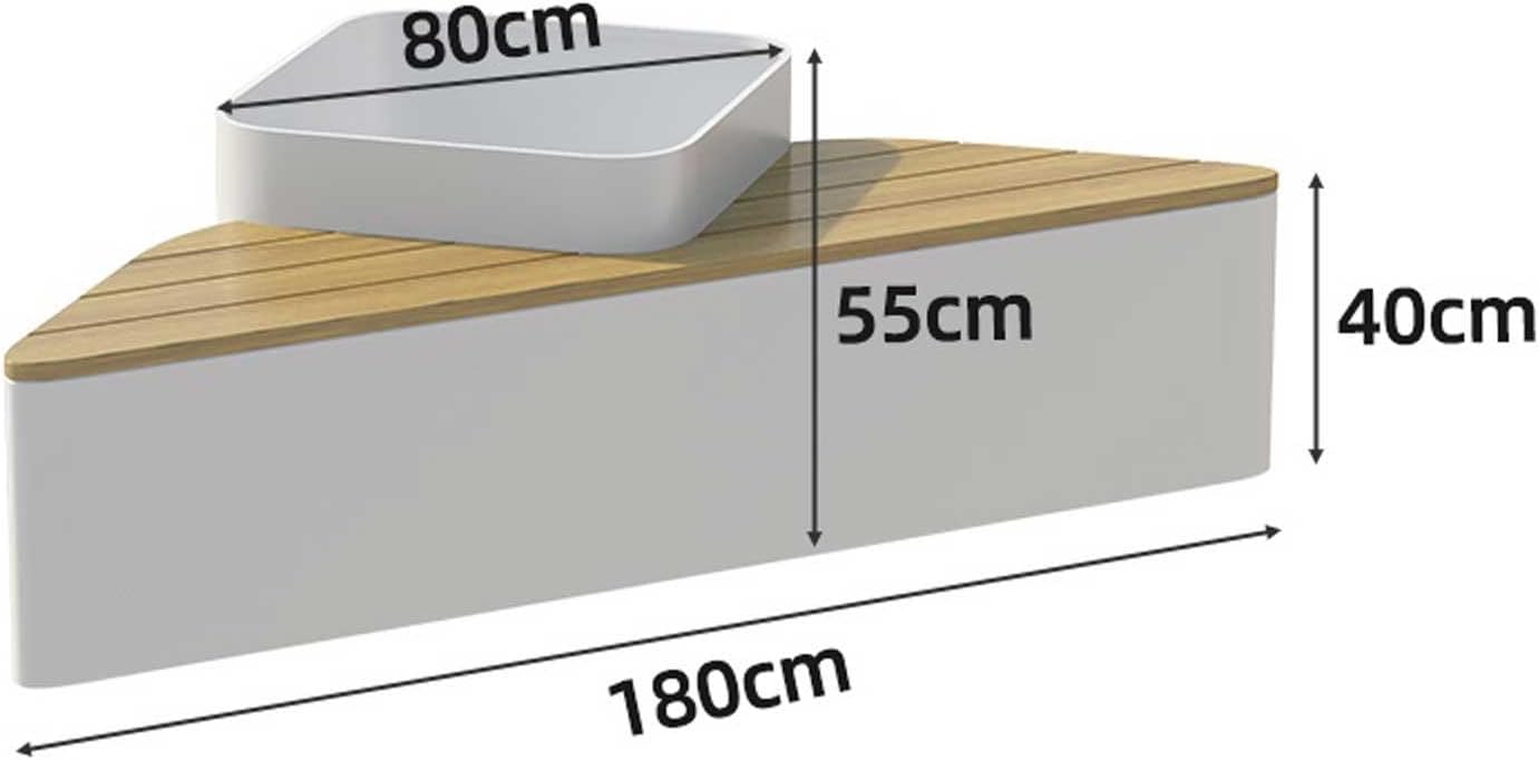 Outdoor Park Planter Bench Outdoor Triangle Raised Garden Bed and Bench Combination Corner Garden Metal Weather-Resistant Planter Boxes for Flowers Fruit Vegetable Bench Park Flower Box Bench