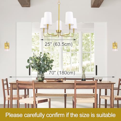 Homebelife HBL022 Chandelier, Brushed Brass thumb #7