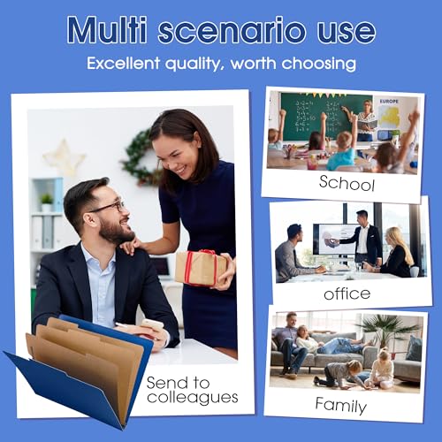 Cesil 12pcs 3 Dividers Pressboard Classification File Folders by Cesil - Image 5