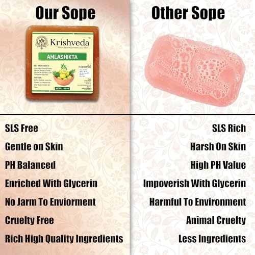 Krishveda Handmade Natural Bath Soap 100g - Image 6