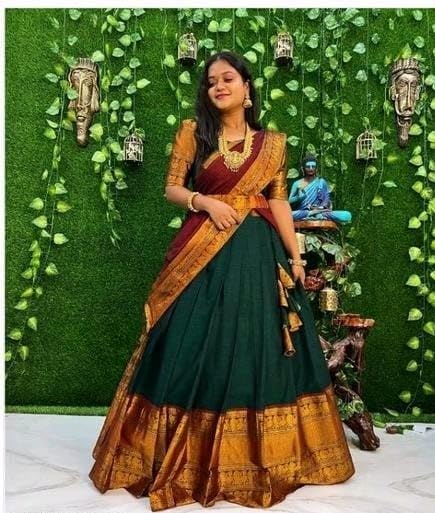 Image of RENVAANI FASHION Women's Traditional Semi-Stitched Lehenga Choli | Lehenga Choli for Women | Ethnic Wear Heavy Lehenga Choli With Dupatta