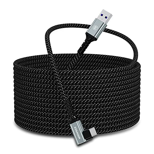 ESSAGER Link Kabel 5M USB 3.2 Gen1 Kompatibel Mit Meta/Oculus Quest 2 Zubehör und PC/Steam VR,...