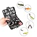 Fishing Accessories Kit with Tackle Box, Hooks, Weights, Jig Heads, O-Rings, Swivels, Snaps, Beads - Space Beans Freshwater