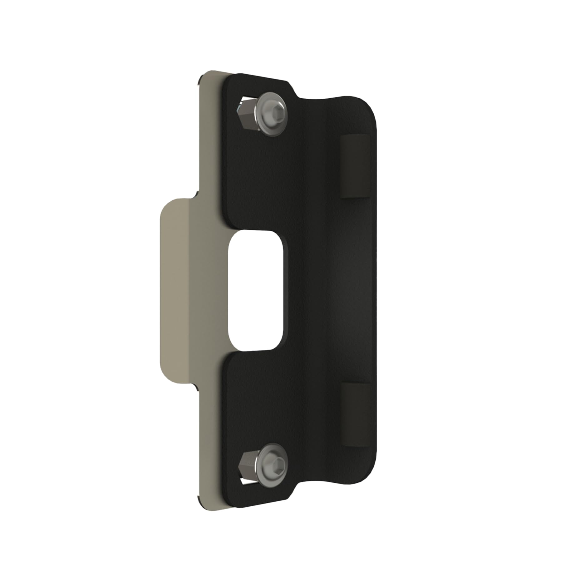 Gatemaster Black Superlock Gapless Keep Bolt-On Gate Lock Keep, Powder Coated