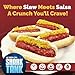 Slawsa Original Crunchy Gourmet Topping for Burgers, Hot Dogs & More – 17.8 oz Tangy Sweet Relish Crunch Slaw-Style Condiment with Versatile Texture, All-Natural, Gluten-Free, Vegan, Made in USA