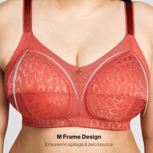 Image of NYKD by Nykaa Ultimate Shape and Support No Bulge Bra | Full Coverage | Back Closure | Non-Padded | Wireless Comfort: Elevate Your Style with Lace-NYB033