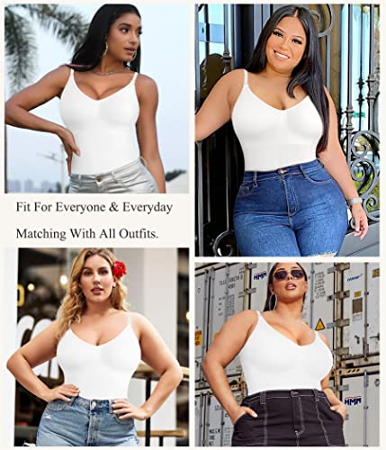 BRABIC Bodysuit for Women Seamless Tummy Control Shapewear Sleeveless Tank Tops Body Shaper4