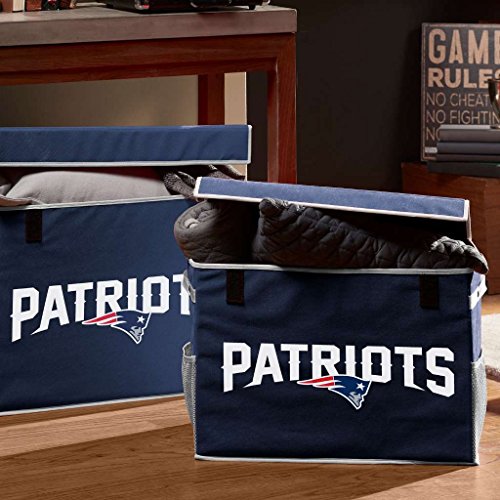 NFL New England Patriots NFL Team Licensed Collapsible Storage Footlocker Bin Smallnfl Team Licensed Collapsible Storage Footlocker Bin Blue, Small - image 6