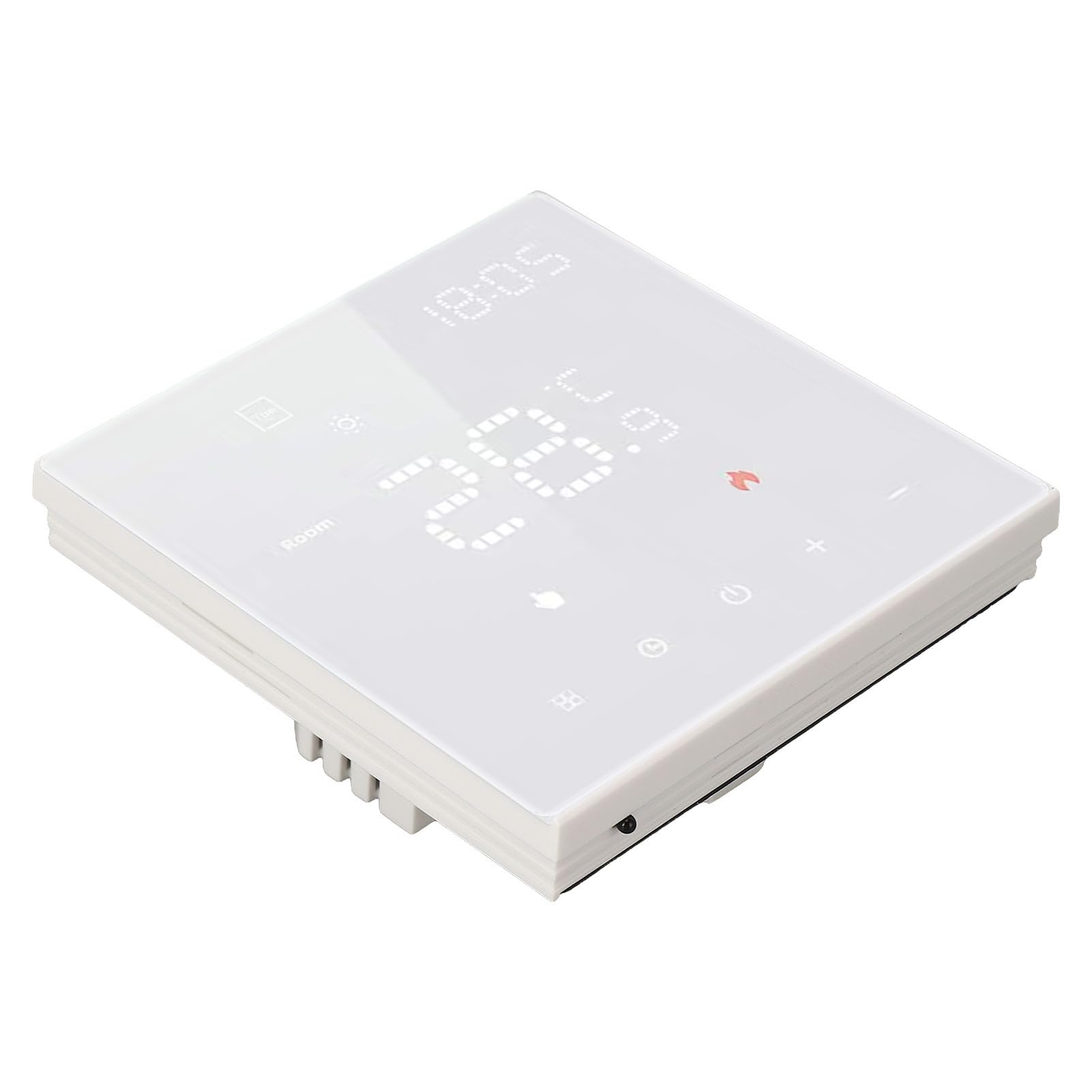 Fafeicy Termostato Inteligente Blanco, Pantalla Táctil Digital, (16A