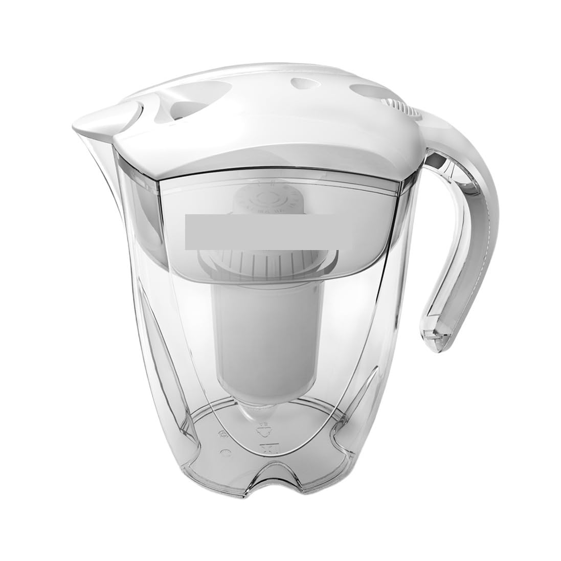 3.5L Mineral Alkaline Water Pitcher Filter - 400L Long-Life Filters - Alkalizer Purifier Filtration System +pH -ORP(3 x Replace Filter)