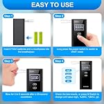 Homealexa Breathalyzer for Alcohol, Portable Alcohol Tester with Digital BAC Display, High Accuracy Sensor, 3-5s Fast Test, Personal Breathalyzer with 10 Mouthpieces for Home Party Use - Image 4