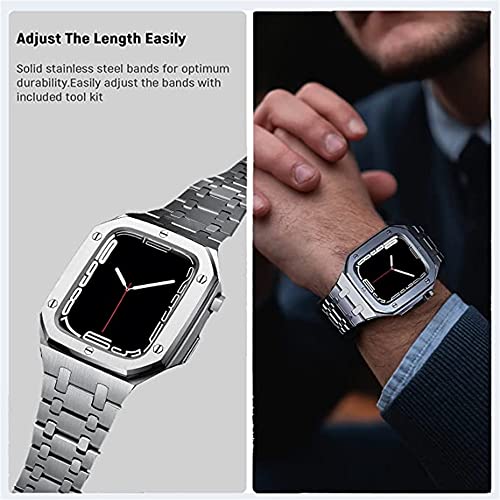 Bracelet Apple Watch acier inoxydable pour boîtier 42mm à 45mm - 4
