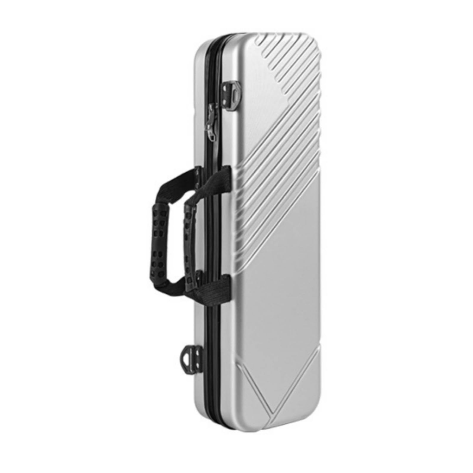 Custodia Rigida per Canna da Pesca Borsa Porta Canne Astuccio Portatackle Valigetta Impermeabile in con Tracolla Regolabile E Manico Adatta a Viaggi, Array, Argento, 125cm