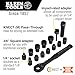 Klein Tools 65400 KNECT 15-Piece Pass Through Socket Set, SAE Impact Socket Set with MODbox Case, Sockets, Bits, Accessories and 3/8-Inch Drive Adapter