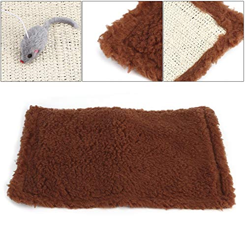 Junlucki Tapete de arranhar gato de sisal macio, anel de pelúcia arranhador de gato de papel, para g