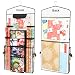 ProPik Hanging Double Sided Wrapping Paper Storage Organizer with Multiple Front and Back Pockets Organize Your Gift Wrap & Gift Bags Bows Ribbons 40”X17 Fits 40 Inch Rolls (Black)