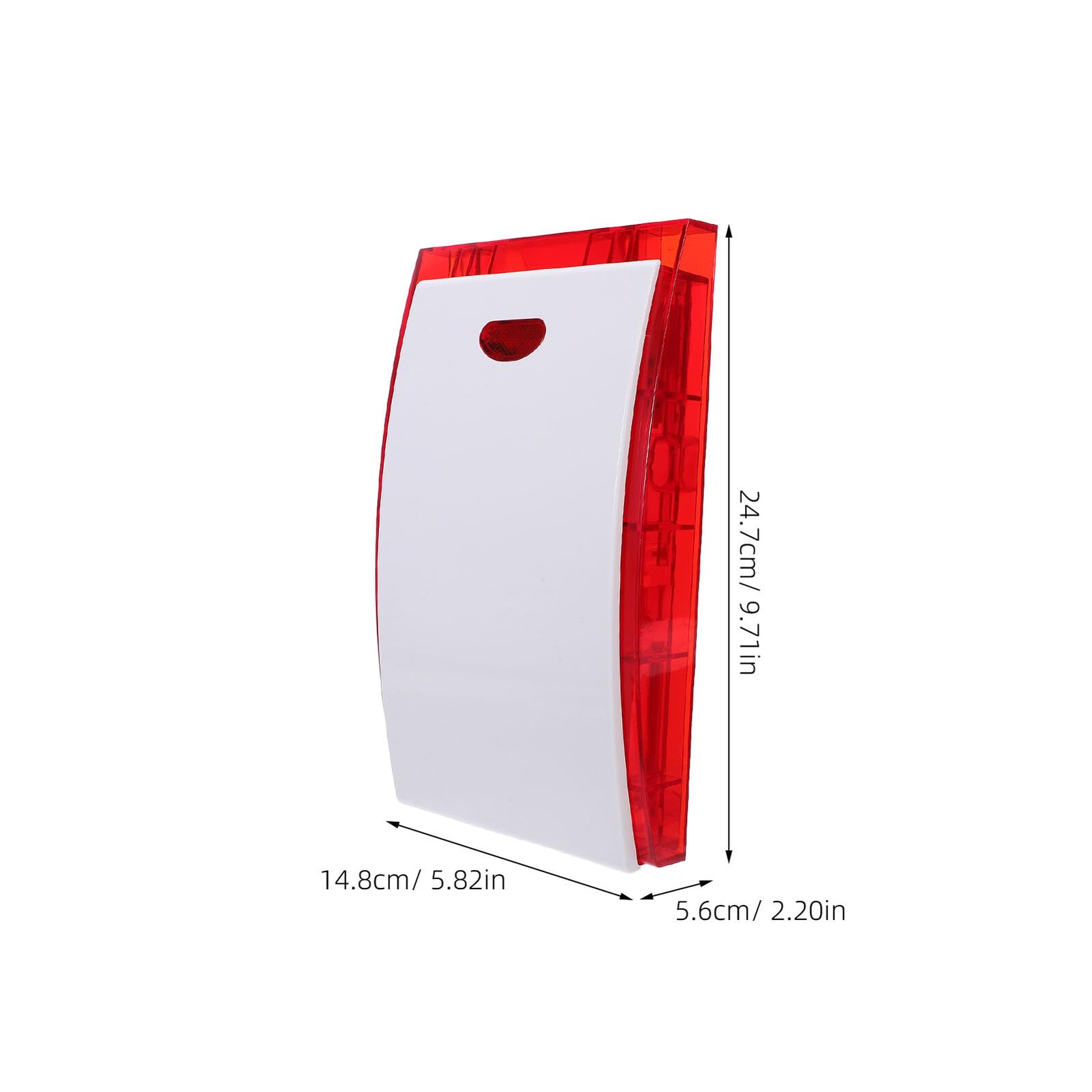 Hemobllo Alarma de Sirena de Seguridad 12v para Exteriores Luz Intermitente y Sonido Potente Dispositivo Antirrobo Industrial Cableado para Casas Fábricas y Garajes Aviso Visual y