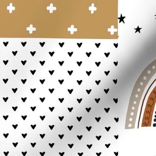 Rainbow Dreams Child Quilt Fabric – Boho Neutrals Cotton by the Yard for Creative Sewing, Quilting, and Crafts 7 Rainbow Dreams Child Quilt Fabric – Boho Neutrals Cotton by the Yard for Creative Sewing, Quilting, and Crafts - Image 6