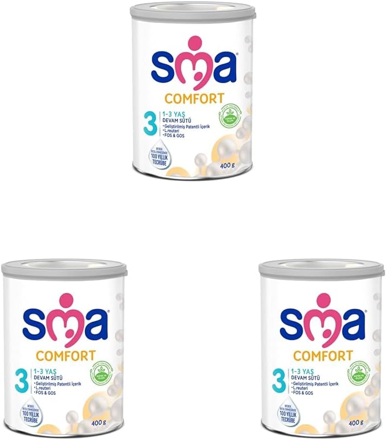 SMA Comfort 3 Devam Sütü (1-3 Yaş, 400 g) 3lü paket - 3 x 400 Gram