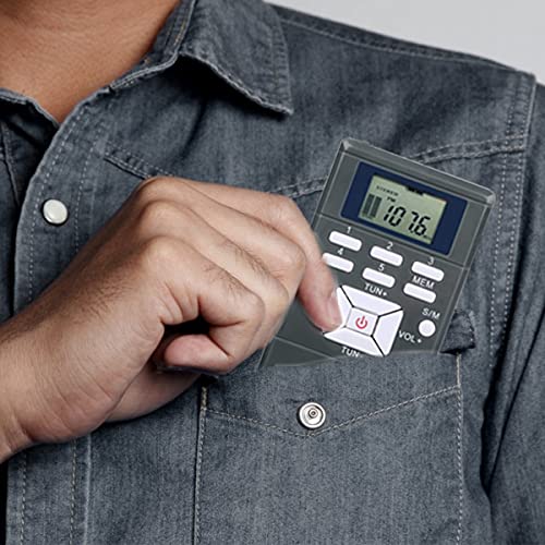 Retekess Pr13 Portable Fm Radio, Pocket Fm Radio Receiver, Aaa Battery Powered Personal Mini Stereo Radio With Earphone And Lock Key For Walking, Jogging, Mowing, Church, Tour Guide (Gray) #TOP3