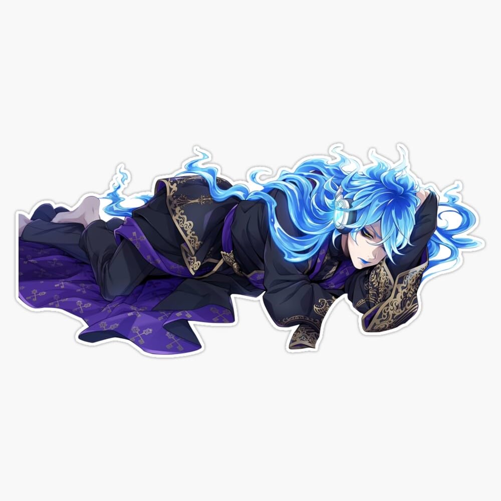 Idia Shroud - Twisted Wonderland Sticker Vinyl Waterproof Sticker Decal Car Laptop Wall Window Bumper Sticker 5"