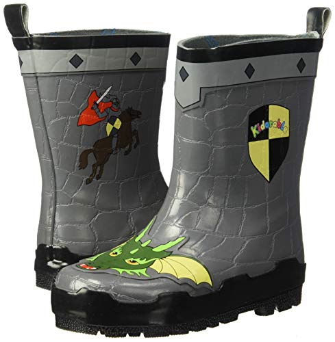Kidorable Boy's Dragon Knight Rain Boot, Grey, 11 M Us Little Kid #TOP5