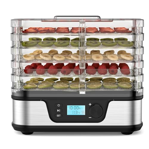 Electactic Food Dehydrator, Silver | 5 Stainless Steel and BPA-free