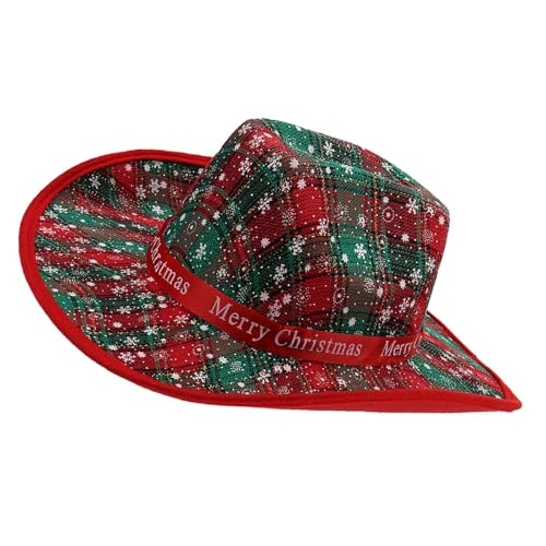 CAZSTYK Sombreros de mezclilla de Navidad, unisex, transpirable, de tela suave, para fiestas, actividades al aire libre, uso casual, ligero, plegable, sombrero de mezclilla, copo de nieve cornudo