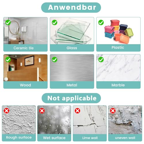 Double Sided Nano Tape Heavy Duty, Strong Sticky Extra Large (3.0m*3cm*2mm) Removable Mounting Tape, Clear Multipurpose Wall Decor Adhesive Tape for Poster, Picture Hanging, Carpet, Photos Frames - Image 6