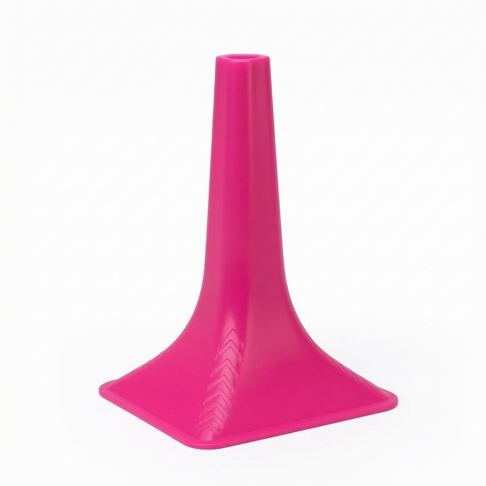 Triangular Marker Cone Cone with Square Base Stable for Trainers, Athletes, Agility Exercises, Soccer Training, Basketball Practice Rose Red-image-11