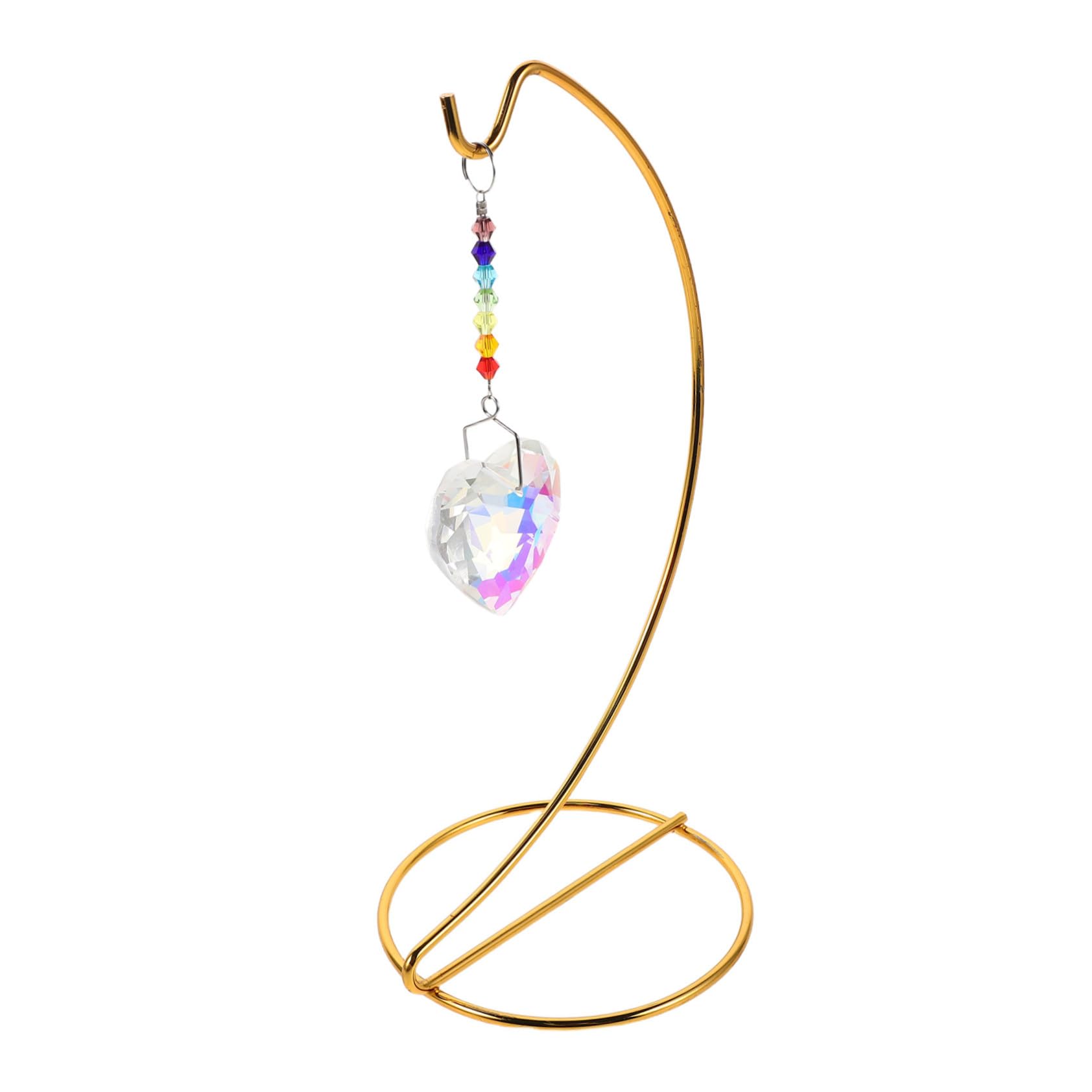 Support en métal doré de cœur et cristal haut de gamme SHINEOFI