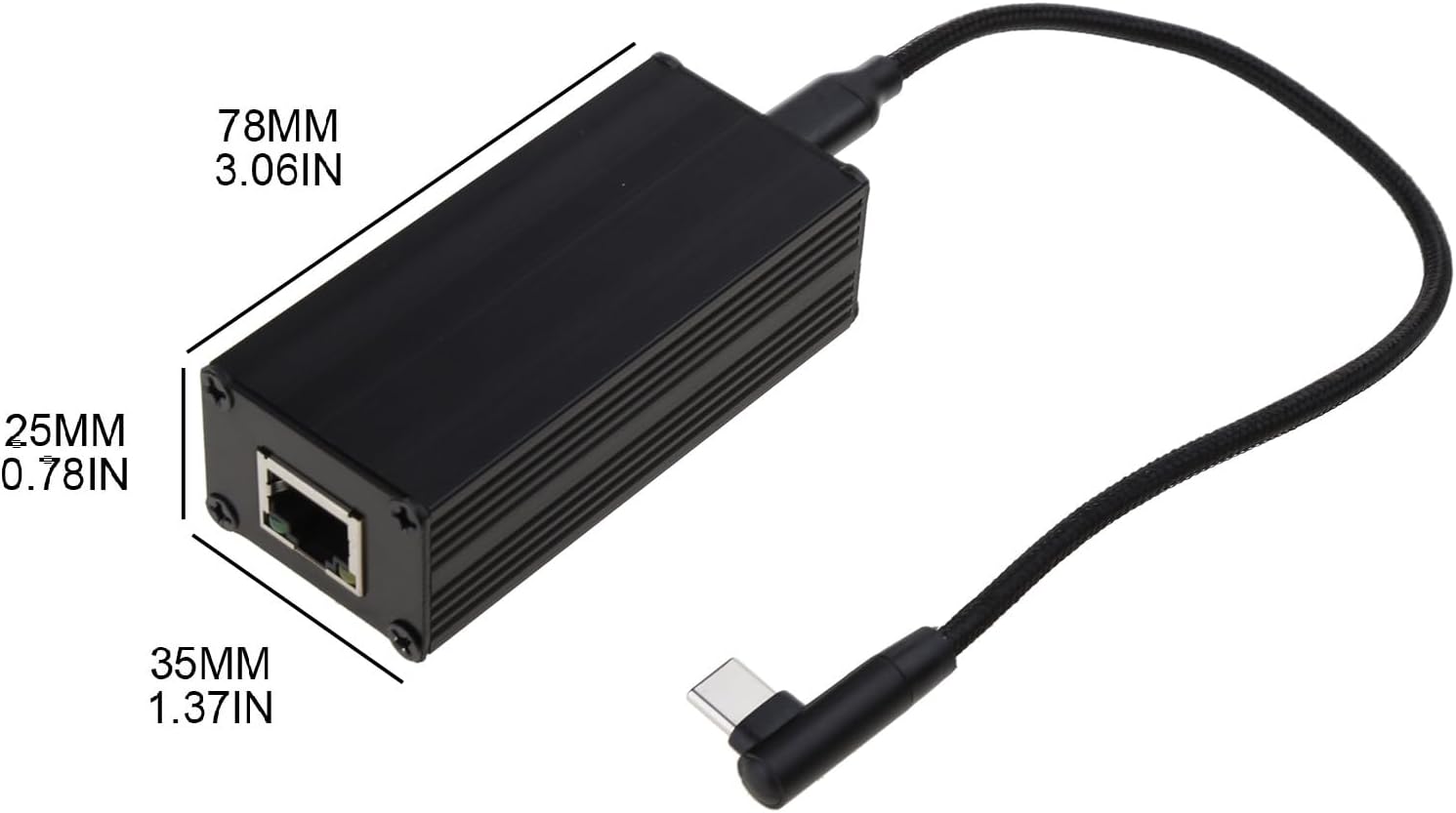 PoE to Type-C Converter 48V PoE to UsbC Ethernet Adapter Card 10/100Mbps PD3.0 Charging 1500V High-Voltage Isolation POE Card DC5V/9A Out UsbC with Ethernet 10/100Mbps Broadband and