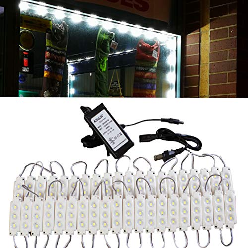 20ft Storefront Super Bright Pure White LED Light 5630 Series with UL 12v 3A Power Driver
